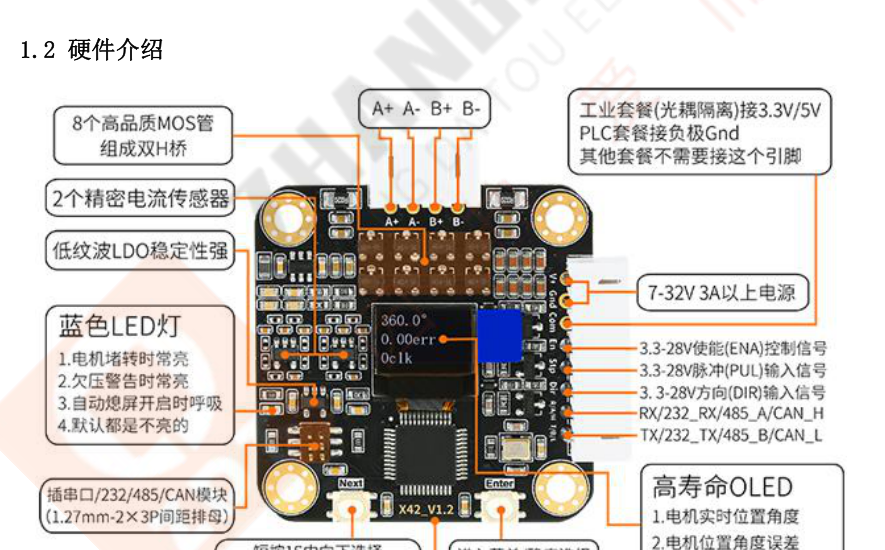 Emm42 V5 驱动板接口说明 手册图